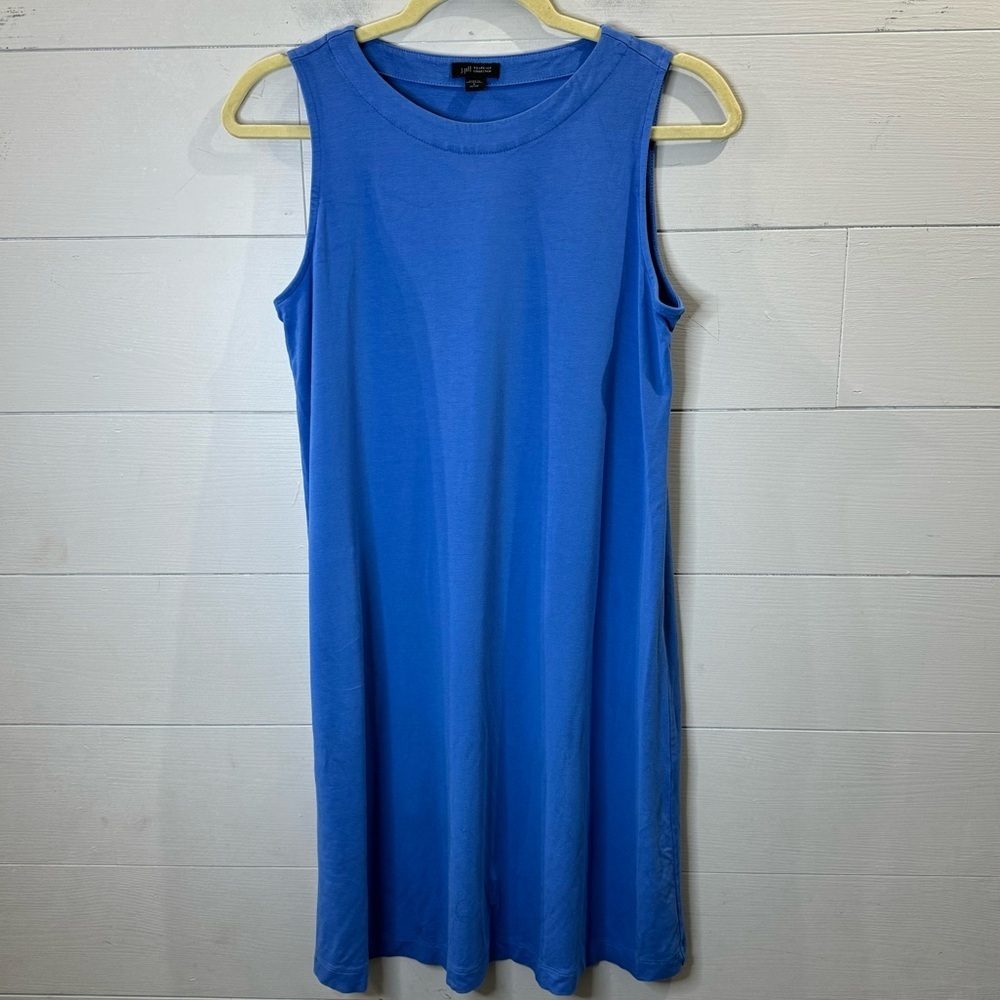 J.Jill Wearever Collection Blue Sleeveless Tank Dress Size Small Petite